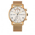 Tommy Hilfiger Kane White Dial Gold Mesh Bracelet Watch for Men - 1710403