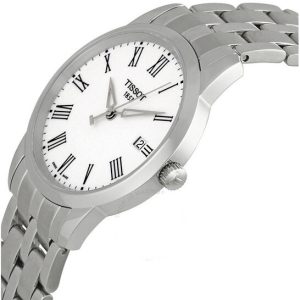 Tissot T Classic Dream White Dial Silver Steel Strap Watch for Men - T033.410.11.013.01