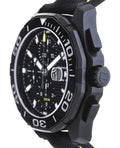 Tag Heuer Aquaracer Chronograph Black Dial Black Nylon Strap Watch for Men - CAY218A.FC6361