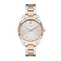 Michael Kors Slim Runway White Dial Two Tone Watch for Women - MK3204B