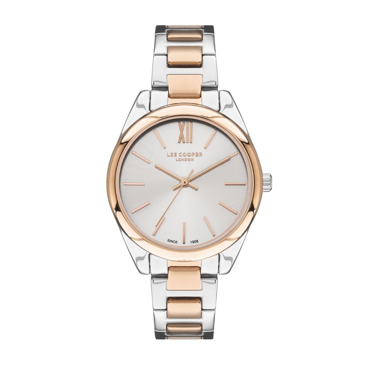 Michael Kors Slim Runway White Dial Two Tone Watch for Women - MK3204B