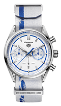 Tag Heuer Carrera Porsche RS 2.7 Automatic Chronograph White Dial White Nylon Strap Watch for Men - CBN2016.EB0275