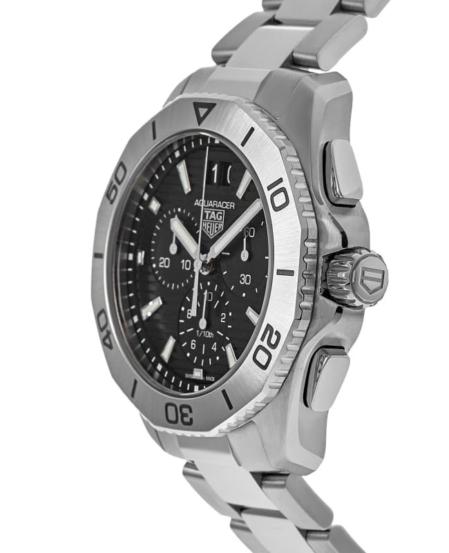 Tag Heuer Aquaracer Professional 200 Date Black Dial Silver Steel Strap Watch for Men - CBP1110.BA0627