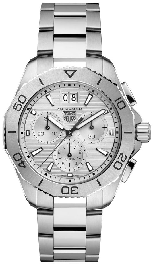 Tag Heuer Aquaracer Professional 200 Date White Dial Silver Steel Strap Watch for Men - CBP1111.BA0627