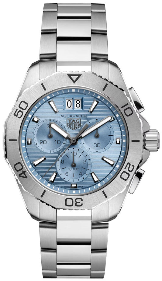 Tag Heuer Aquaracer Professional 200 Date Blue Dial Silver Steel Strap Watch for Men - CBP1112.BA0627