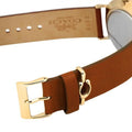 Coach Perry Gold Dial Brown Leather Strap Watch for Women - 14503331