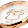 Coach Perry White Dial Rose Gold Steel Strap Watch for Women - 14503708