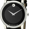 Movado Museum Classic Black Dial Leather Strap 28mm Watch For Women - 0606503