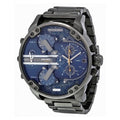 Diesel Big Daddy 2.0 Blue Dial Grey Stainless Steel Watch For Men - DZ7331