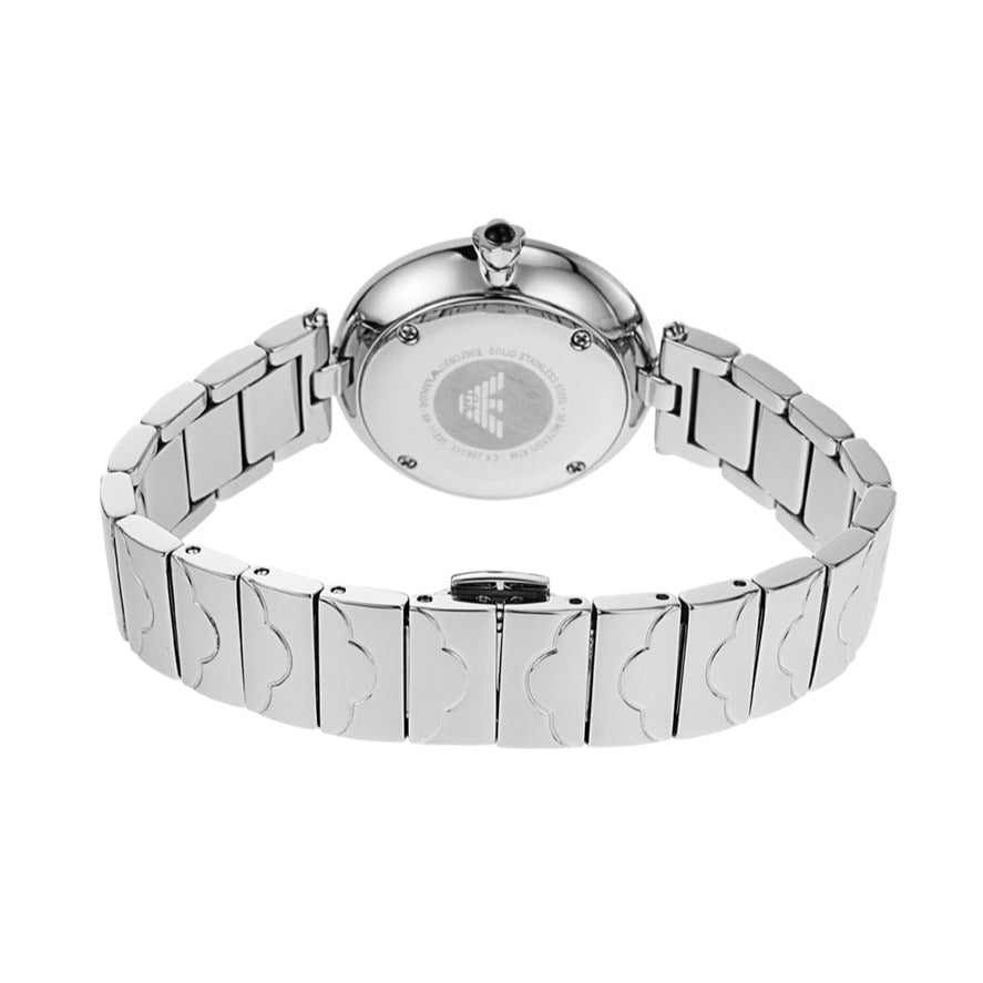 Emporio Armani Mother of Pearl Dial Silver Steel Strap Watch For Women - AR11235