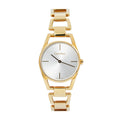 Calvin Klein Dainty White Dial Gold Steel Strap Watch for Women - K7L23546