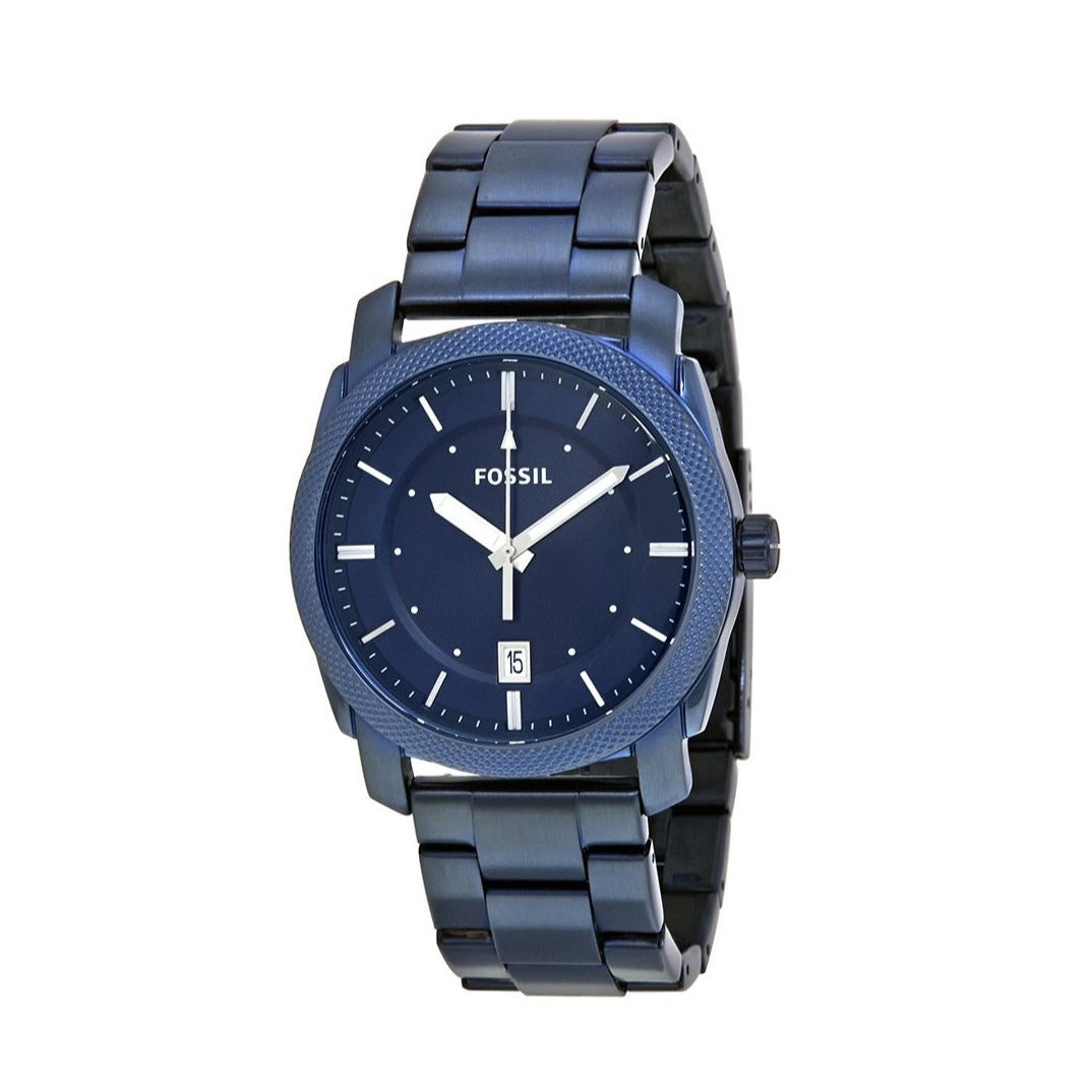 Fossil Machine Blue Dial Blue Steel Strap Watch for Men - FS5231