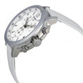 Tissot PRC 200 Chronograph Quartz White Dial Steel Watch For Men - T055.417.16.017.00