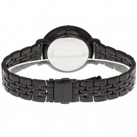 Fossil Jacqueline Black Dial Black Mesh Bracelet Watch for Women - ES3614