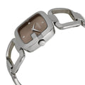 Gucci G Gucci Quartz Brown Dial Silver Steel Strap Watch For Women - YA125401