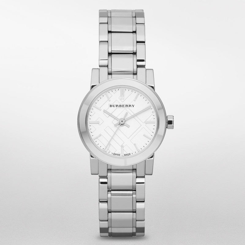 Burberry The City Silver Dial Silver Steel Strap Watch for Women - BU9200