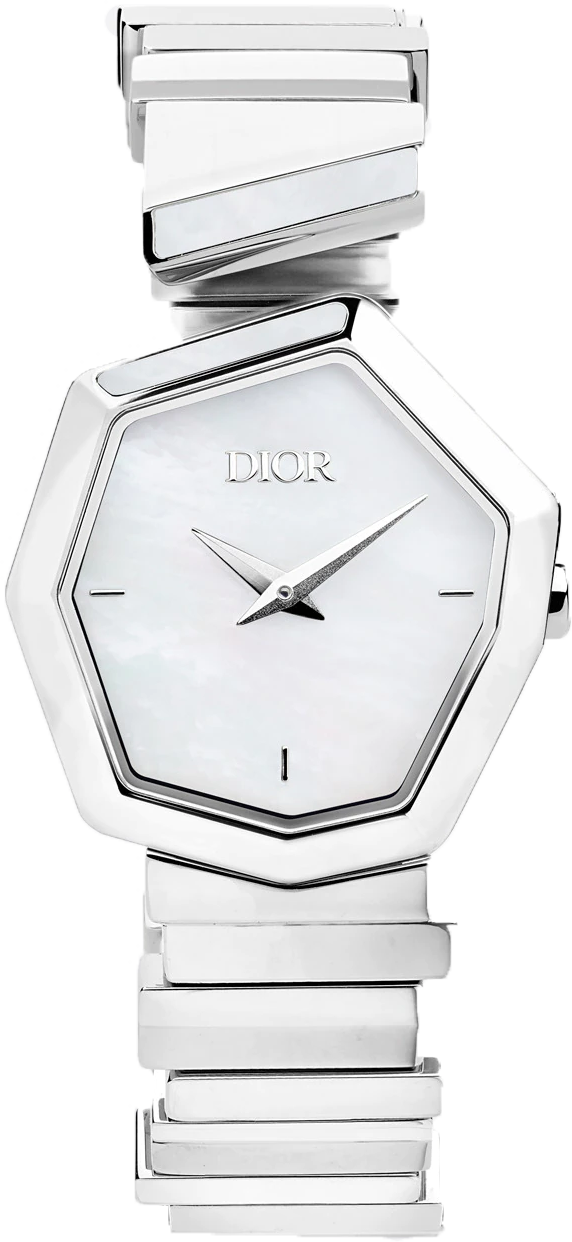 Dior Gem Dior Mother of Pearl Dial Silver Steel Strap Watch for Women - CD18111X1073