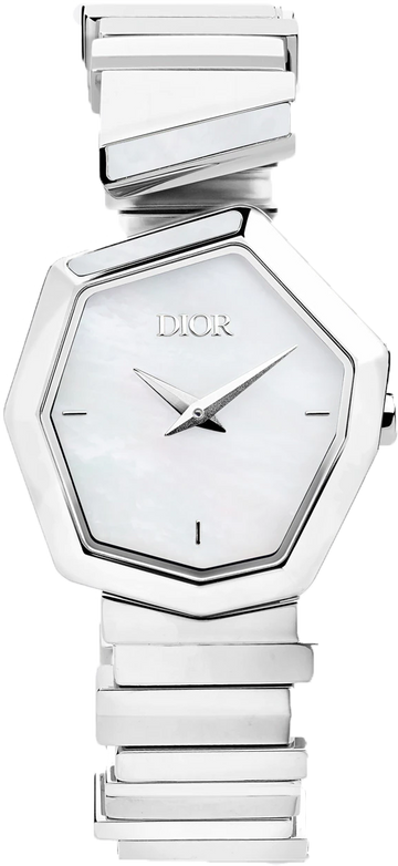 Dior Gem Dior Mother of Pearl Dial Silver Steel Strap Watch for Women - CD18111X1073