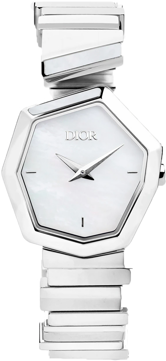 Dior Gem Dior Mother of Pearl Dial Silver Steel Strap Watch for Women - CD18111X1073