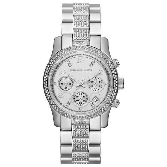 Michael Kors Runway White Dial Silver Steel Strap Watch for Women - MK5825