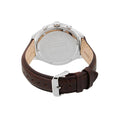 Tommy Hilfiger Gavin Chronograph White Dial Brown Leather Strap Watch for Men - 1791467