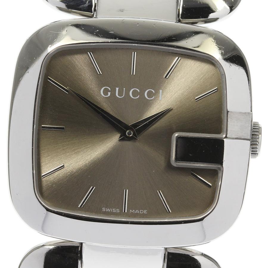 Gucci G Gucci Quartz Brown Dial Silver Steel Strap Watch For Women - YA125401