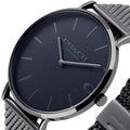 Coach Charles Black Dial Grey Mesh Bracelet Watch for Men - 14602145