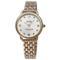 Coach Delancey White Dial Rose Gold Steel Strap Watch for Women - 14502783