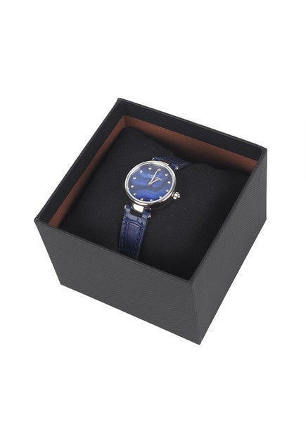 Coach Park Navy Blue Dial Navy Blue Leather Strap Watch for Women - 14503535