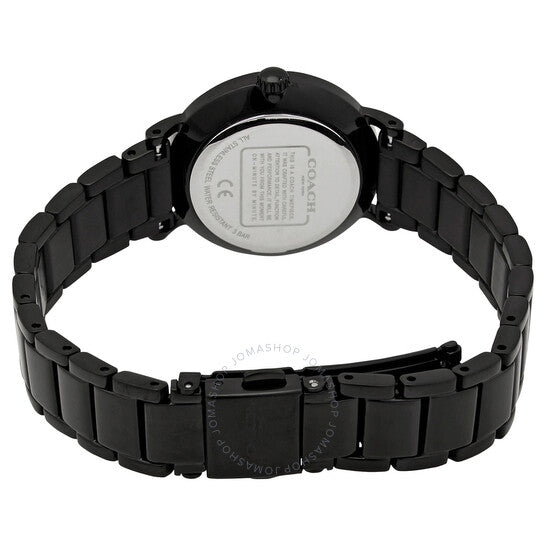 Coach Perry Black Ion Plated Dial Black Steel Strap Watch for Women - 14503641