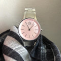 Calvin Klein Simplicity Pink Dial Silver Steel Strap Watch for Women - K432314E