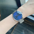 Calvin Klein High Noon Quartz Blue Dial Silver Mesh Bracelet Watch for Men - K8M2112N