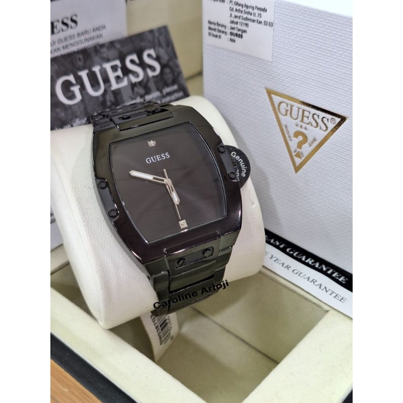 Guess Trend Black Dial Black Steel Strap Watch for Men - GW0387G3