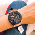 Guess Zena Blue Dial Blue Silicone Strap Watch For Women - W1094L2