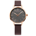 Calvin Klein Even Grey Dial Brown Leather Strap Watch for Women - K7B236G3