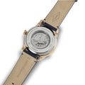 Fossil Townsman Automatic White Dial Navy Blue Leather Strap Watch for Men - ME3171