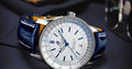 Breitling Navitimer Automatic 41mm White Dial Blue Leather Strap Watch for Men - A173263A1G1P1