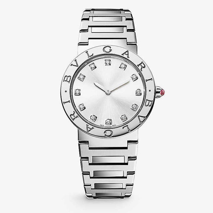 Bvlgari Bvlgari Bvlgari Lady Diamonds Silver Dial Silver Steel Strap Watch for Women - BVLGARI103696