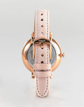 Fossil Jacqueline White Dial Pink Leather Strap Watch for Women - ES4303