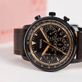 Fossil Goodwin Chronograph Brown Dial Brown Leather Strap Watch for Men - FS5529