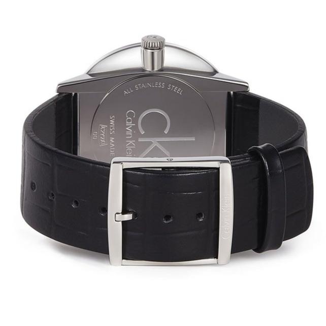 Calvin Klein Dress Grey Dial Black Leather Strap Watch for Women - K2Y2Y1CU