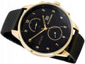 Tommy Hilfiger Chase Quartz Black Dial Black Mesh Bracelet Watch for Men - 1791580