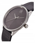 Calvin Klein Dress Grey Dial Black Leather Strap Watch for Women - K2Y2Y1CU