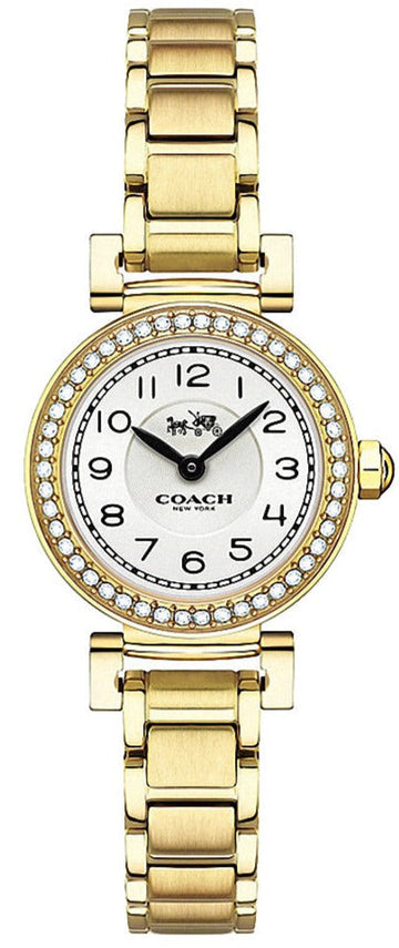 Coach Madison White Dial Gold Steel Strap Watch for Women - 14502403