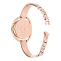 Calvin Klein Impetuos Silver Dial Rose Gold Steel Strap Watch for Women - K4F2N616