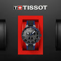 Tissot T Race Cycling 44.5mm Dark Blue Strap Watch For Men - T111.417.37.441.06