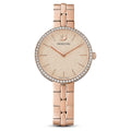 Swarovski Cosmopolitan Diamond Powder Gold Dial Rose Gold Steel Strap Watch for Women - 5517800