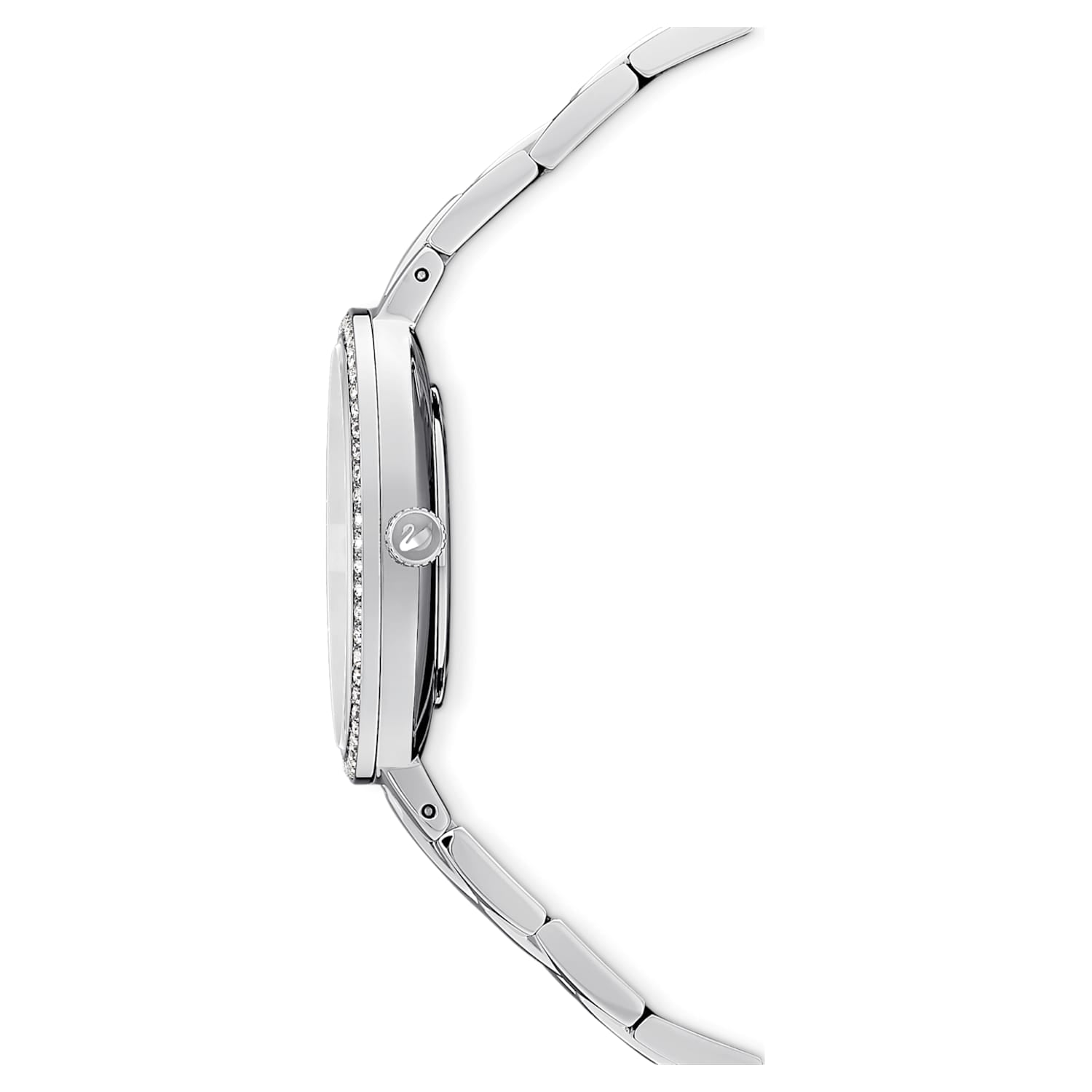 Swarovski Cosmopolitan Diamond Powder Silver Dial Silver Steel Strap Watch for Women - 5517807