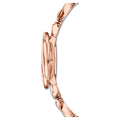 Swarovski Crystal Flower Silver Dial Rose Gold Steel Strap Watch for Women - 5547626