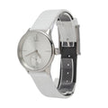 Calvin Klein Accent White Dial White Leather Strap Watch for Women - K2Y231K6